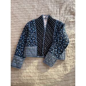 Reversible (!!!) cropped quilt coat